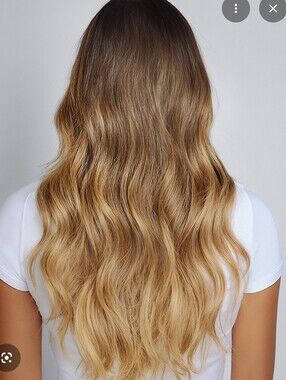 BELLAMI Brown to Blonde Ombre Clip-In Hair Extensions